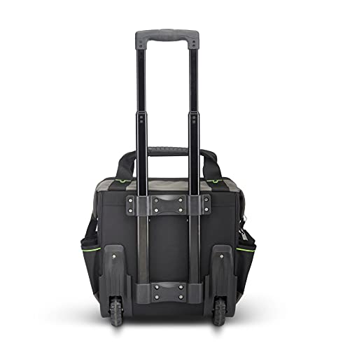 Awp Rolling 14 Inch Tool Bag With Telescoping Rubber Handle And Heavy-Duty Wheel, Water-Resistant Construction #TOP1