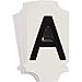 Brady 5010 Series Number and Letter Labels, Pack of 10 Labels, Black, A