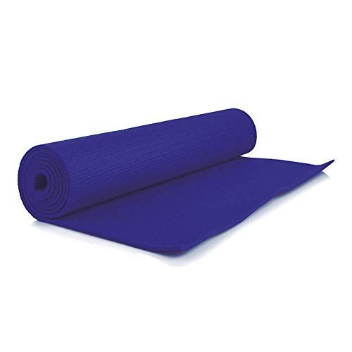 Tapete para Ginástica Yoga em PVC - 1,60m x 61cm (Azul)