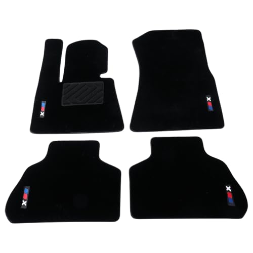 Fit for BMW X5 2019 2020 2021 2022 2023 2024 Glowing Wool Carpet Car Mats - Custom Fit Anti-Slip All-Weather with Logo