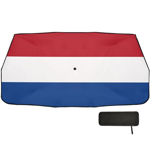 Drapeau Pays-Bas pare-soleil voiture pliable contre la chaleur du pare-brise
