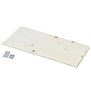 アイリスオーヤマ ラック 木製 ウッディラック 別売棚板 幅80×奥行35cm クリア WOR-80T