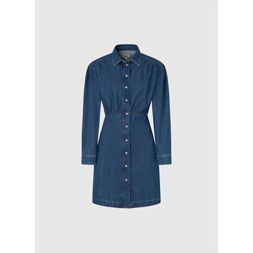 Pepe Jeans Para Mujer. PL953449 Vestido Julie Azul (S), Casual, AlgodóN, Denim, Manga Larga, Sostenible - 3