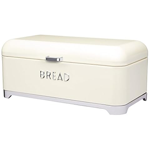 KitchenCraft Lovello Cream Retro Bread Bin Cover