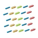 Garneck 99 Stück Kleiner Liebeskapseln mit Rollenpapier Transparente Nachrichtenflaschen für Liebe Freundschaft und Wunschbotschaften Party und Hochzeitsgeschenk