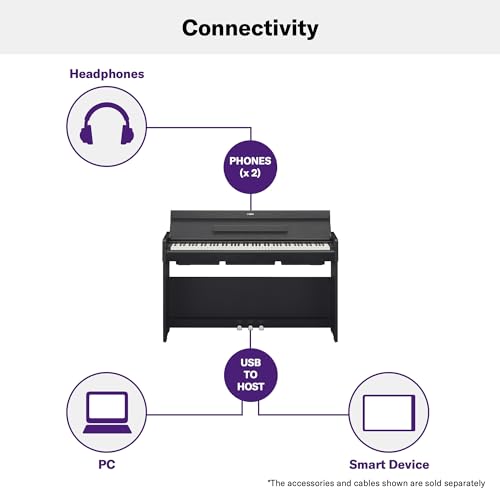 Yamaha YDP-S35 control panel showing minimalist design and user-friendly interface
