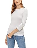Three Dots Women's 3/4 Sleeve British Tee,White,X-Large