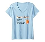 Photo Gallery donna funny bourbon definition whiskey liquor alcohol drinking maglietta con collo a v Photo Gallery donna funny bourbon definition whiskey liquor alcohol drinking maglietta con collo a v