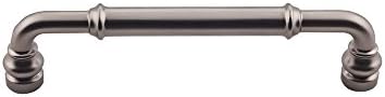 Top Knobs Brixton 5 1/16" Center to Center Bar Pull, Ash Gray