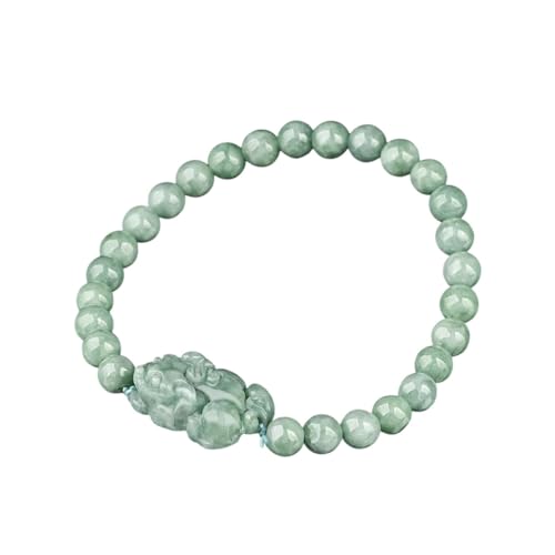 Bracelet en jadéite naturelle sculptée à la main bijoux fins vert birman