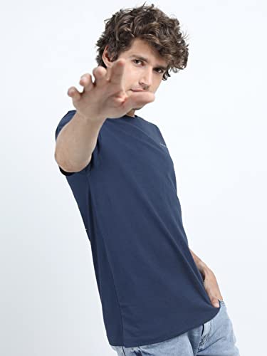 Image of KETCH Men Cotton Slim Fit Printed Half Sleeve T-Shirt