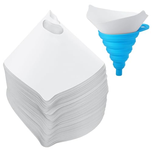 JANYUN 100 filtros de pintura, filtro de resina de 190 micrones, quitamanchas para pintura en aerosol de automoción, filtro de aceite de cocina con filtro de embudo de silicona cónica