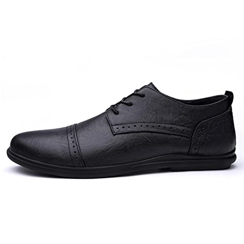 Zapatos Oxford para hombres en cuero antideslizante con elegante puntera Derby 2