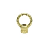 ringnippel für hohlschraube  Leuchtenaufhänger M10x1 Ringnippel Messing poliert Ø 30 mm mit Durchgangsgewinde Aufhänger Ringaufhänger