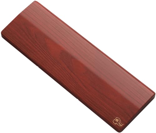 Glorious Gaming Wooden Keyboard Wrist Rest (kompakt) – Vitt askträ, medelgrovt, slät yta, står emot svett och olja, lättrengjort, halkfri gummibas, 300 x 100 x 19mm – Golden Oak