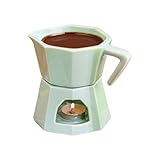 Performance thermique constante : conçue en céramique résistante aux hautes températures, la tasse à fondue offre une répartition fiable et uniforme de la chaleur, préservant la texture délicate des aliments et garantissant des résultats de fusion pour le chocolat ou le fromage, ajoutant de l'élégance à toute occasion gastronomique ou événement spécial.