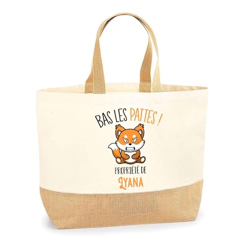 Idée cadeau Fête des mères originale : sac jute Lyana Renard Planetee