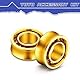 MAGICYOYO JoJo Kugellager-Set – 2 goldene 10 Kugellager + 2 Responsive Kugellager + 2 Kurze Achsen + 2 Lange Achsen + Jo jo Lagerentferner + Yoyo Achse Werkzeug + 8 Responsive Silikonpads