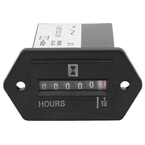 Contador industrial mecánico AC100-250V, contador de horas industrial, contador de horas electromecánico,...