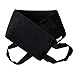 Effortless Self-tan Back Applicator for Cream Moisturizing | Velvet Material Black | Wrist Handles | Reusable & Easy Grip | Achieve Even Tan Quickly | Smart Gift Choice