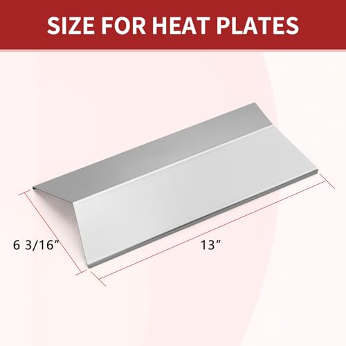 Grill Replacement Parts for Cuinart CGG-306, Nexgrill 820-0033 820-0015 820-0007,820-0007G, Megamaster 820-0033M, 820-0007B, Flame Tamer 306-20133 306-20087 820-0033-05, 2 Pack Heat Plate Shied