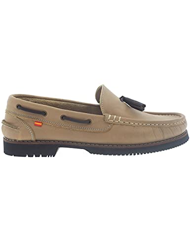 La Valenciana Nuevo Zapatos náuticos Tipo Apache Unisex Montijo Taupe - Color - Taupe, Talla - 41 La Valenciana Nuevo Zapatos náuticos Tipo Apache Unisex Montijo Taupe - Color - Taupe, Talla - 41