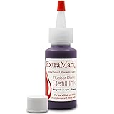 ExtraMark Premium Stamp Refill Ink for Self-Inking Stamps and Stamp Pads, 60 ml, Magenta Purple Color Ink.