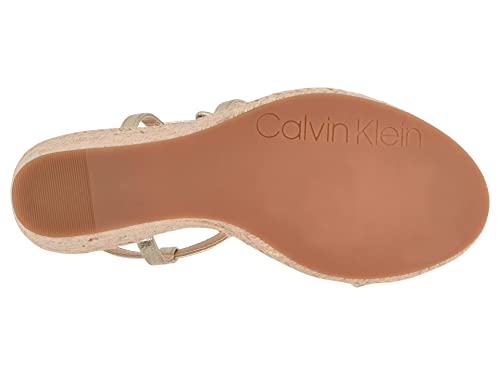 Calvin Klein Women's Blairy 2 Canvas Wedge Sandal - Black3
