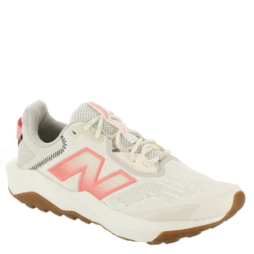 New Balance Tênis de corrida feminino Dynasoft Nitrel V6 Trail, Angora/Sunfade Red/Timberwolf, 6.5 W