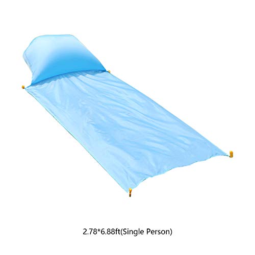 Festnight Cobertor de piquenique dobrável Cobertor de praia com travesseiro inflável Encosto de cabe