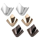 Healeved Protezione Per Punte Di Scarpe Metallo 3 Paia Copri-tacchi Alti Decorativi e Protettivi Rifiniture Oro, Argento e Colore Canna Di, Accessori Per Tacchi Donna Per Eventi e Uso Quotidiano