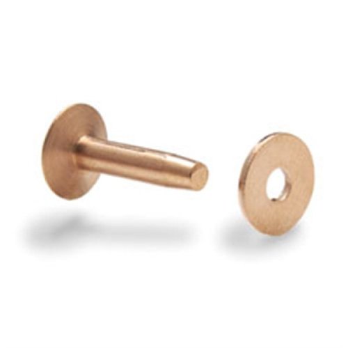 Tandy Leather Size #12 Copper Rivet And Burrs 75 Pack 11280-01 #TOP9