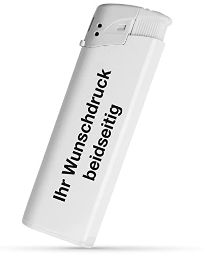 #teamludorf Elektronik Feuerzeug mit Druck beidseitig - 8 Farben - | Logo | Text | Wunschdruck | Nachfüllbar | Werbefeuerzeug | Hochzeit |...