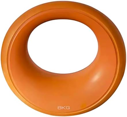 Meticpr Rubber Coated Kettlebell Weights - 17.6LB Power Ring, Perfect Combination of Dumbbell and Kettlebell, for Men and Women Strength Training and Fitness & Core Training (8KG(17.6LB))