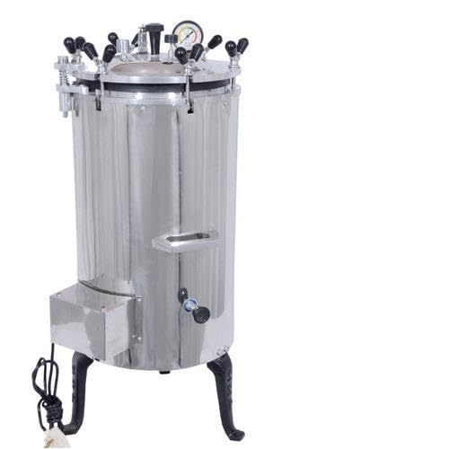Labcare Autoclave Sterilizer, Mirror Finish, Six Wing Nut, Electric, Vertical, Size 30.48 x 55.88 cm (12x22) Steel Chamber with ISI heater Element By Labcare-image-9