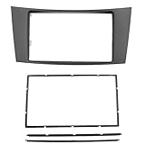 Material: ABS JAP768 2 Din Refitting Autoradioverkleidung Fascia Stereo Rahmen Fit for Mercedes Benz E-Klasse W211 CD Trim DVD Player Abdeckung Autoradio Mount Kit