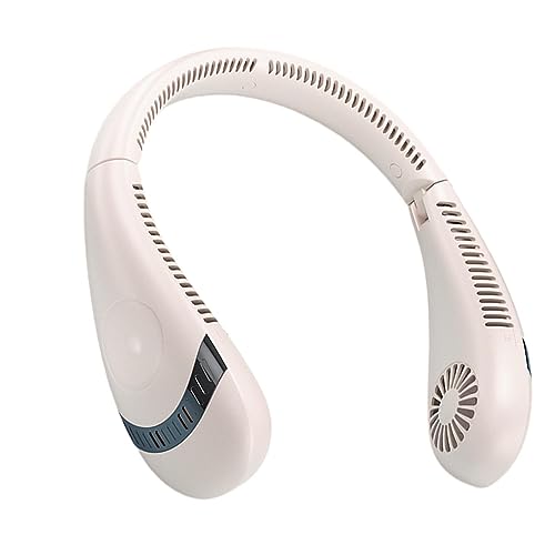Ventilador portátil de cuello con flujo de aire 360° y refrigeración 7