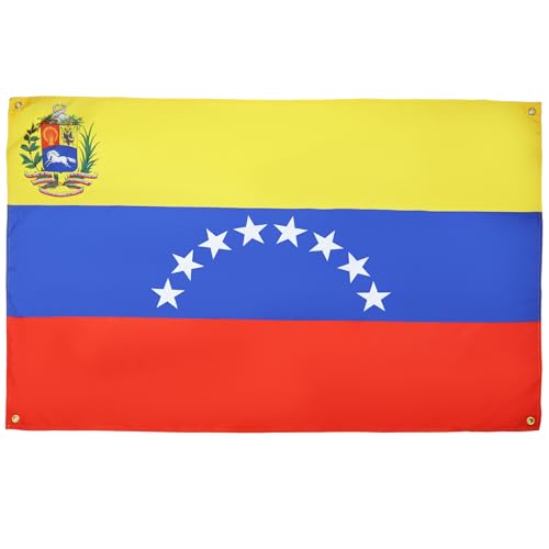 AZ FLAG Bandera Venezuela 150x90 cm con 4 ojales, bandera venezolana para balcón o pared