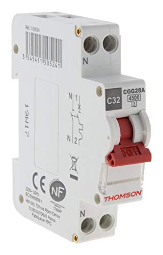 Thomson Disjoncteur à vis PH+N 32A NF Pouvoir de coupure 4.5KA