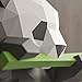 STOBOK Panda Come Bambú Modelo de Papel 3D Acción Papel Artesanía Estereoscópica...