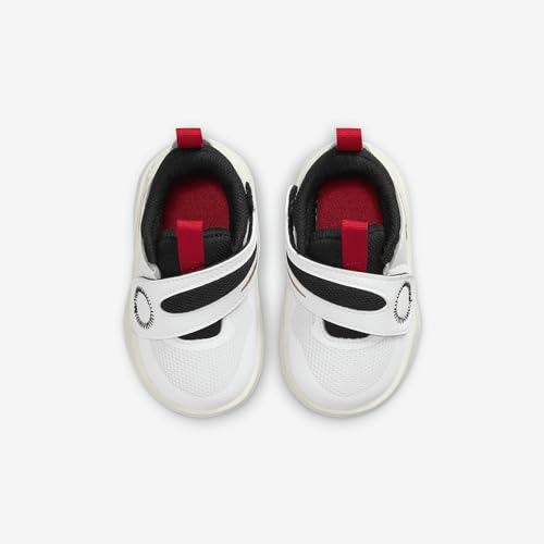 Nike Team Hustle D 11 Baby/Toddler Shoes (DV8995-104, White/Metallic Gold/University Red/Black) Size 64