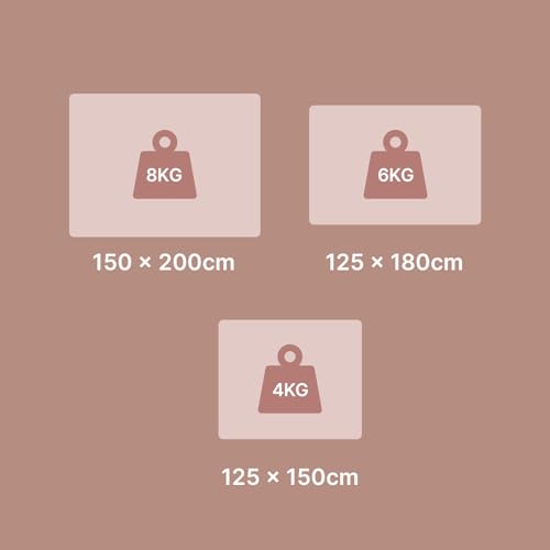 Brentfords Weighted Blanket 8kg, Super Soft Weighted Blanket Adult Therapy Sensory Autism Insomnia Stress Anxiety Relief for Adults - 150x200cm, Hot Pink (Disclaimer: Only suitable for age 3+years)