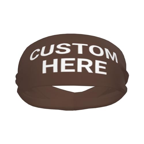 Image of Custom Sports Headband Custom Sweatband Bandana Add Your Image Logo Text Number. Bulk Custom Men Or Women Moisture Wicking Ventilate Elastic ﻿Headband