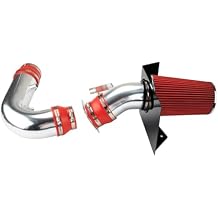 Cold Air Intake for F150 / Expedition 1997 1998 1999 2000 2001 2002 2003, F250 1997 1998 1999, Navigator 1998 1999, 4" High Flow Red Aluminum Cold Air Intake Filters System Kits