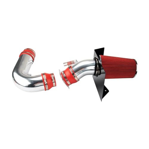 MARSFLUX 4" Cold Air Intake System Kits + Filter Aluminum Compatible With 1997-2003 F150/Expedition 4.6L/5.4L, 1997-1999 F250, 1998-1999 Navigator V8 (Red) by MARSFLUX - Used condition - US$24.11
