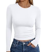 Trendy Queen Womens Long Sleeve T Shirts Fall Fashion Basic Y2K Tops 2026 | Buttery-Soft, Super S...