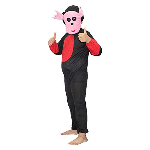 Image of Kaku Fancy Dresses Polyester Cartoon Costume -Black, 3-4 Years, For Boys & Girls