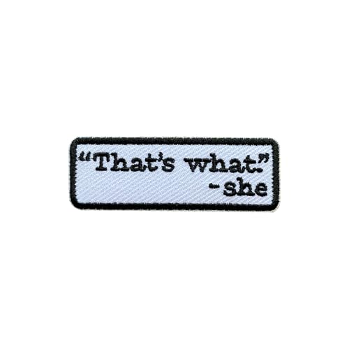 SANSFIUS That's What She Said Patch, Funny Office Quote Size