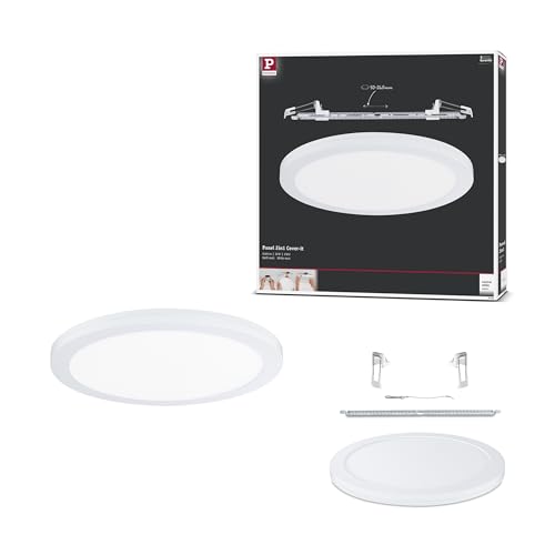 Paulmann 95390 LED Panel Einbaupanel 2in1 Cover-it 330mm rund incl. 1x22 W Tageslichtweiß Weiß matt Einbauleuchte Kunststoff Lichtpanel 4000 K