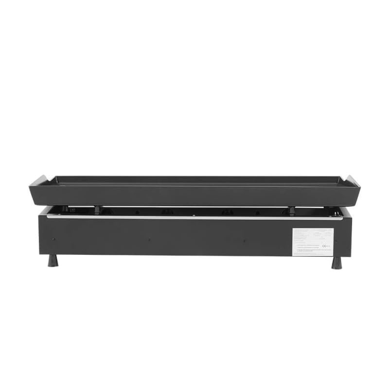 BRASERO BY FAVEX - Plancha gaz Alma 4 feux - Plaque en acier émaillé - 4 brûleurs - Piezo mécanique - Puissance 9,6 kW - Surface de cuisson 77,5 x 33,8 cm - Tiroir graisses - Jusqu'à 12 convives